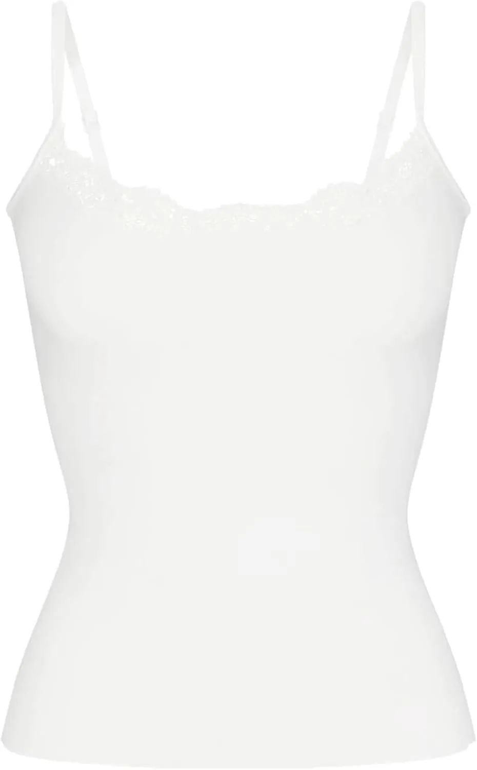 Women's Sexy Square Neck Lace Trim Cami Tank Tops Fitted Sleeveless Crop Spaghetti Strap Summer Y2k Tops