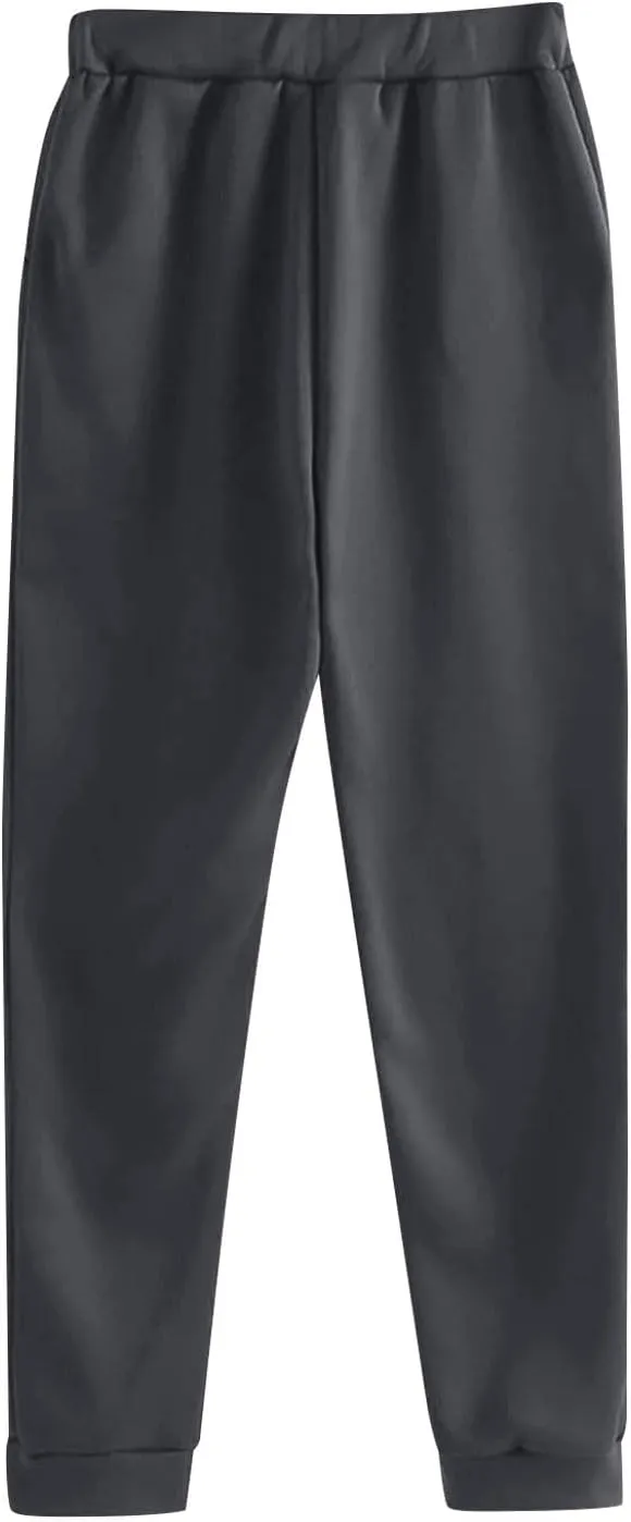 Womens Sweatsuits 2 Piece Set 2024 Oversized Hoodies Baggy Sweatpants With Pockets Fall Winter Y2K Lounge Tracksuit