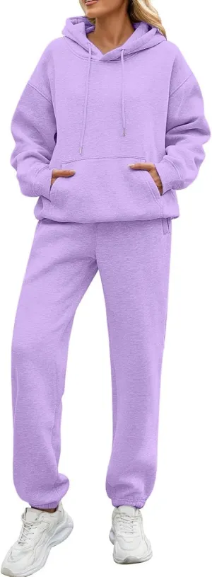 Womens Sweatsuits 2 Piece Set Baggy Oversized Lounge Comfy Pullover Long Sleeve Winter Fashion Matching Sets