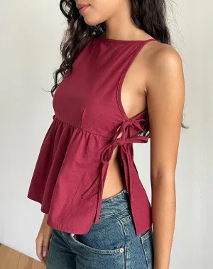 Y2K Tie Front Tank Tops for Women Teen Girl Vintage Embroidery Flower Lace Up Crop Vest Summer Sleeveless Cami Shirt