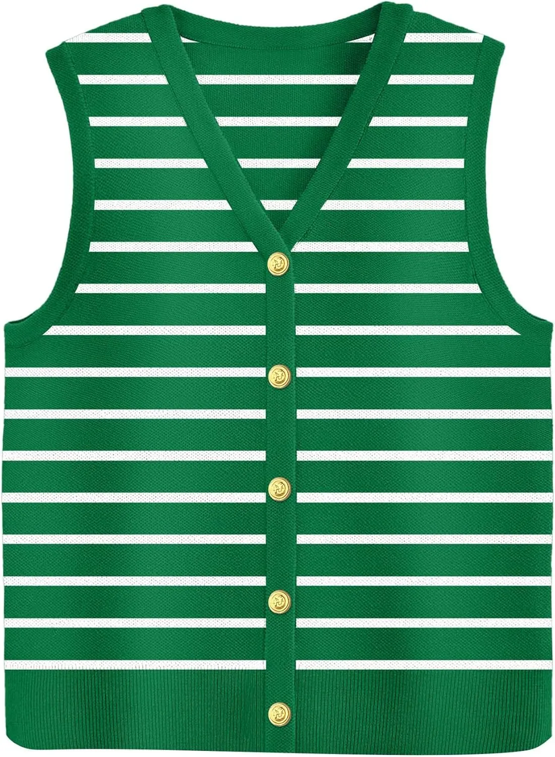 Zeagoo Womens Sweater Vest V Neck Button Down Shirts Trendy Knit Sleeveless Cardigan Top Shirt S-XXL
