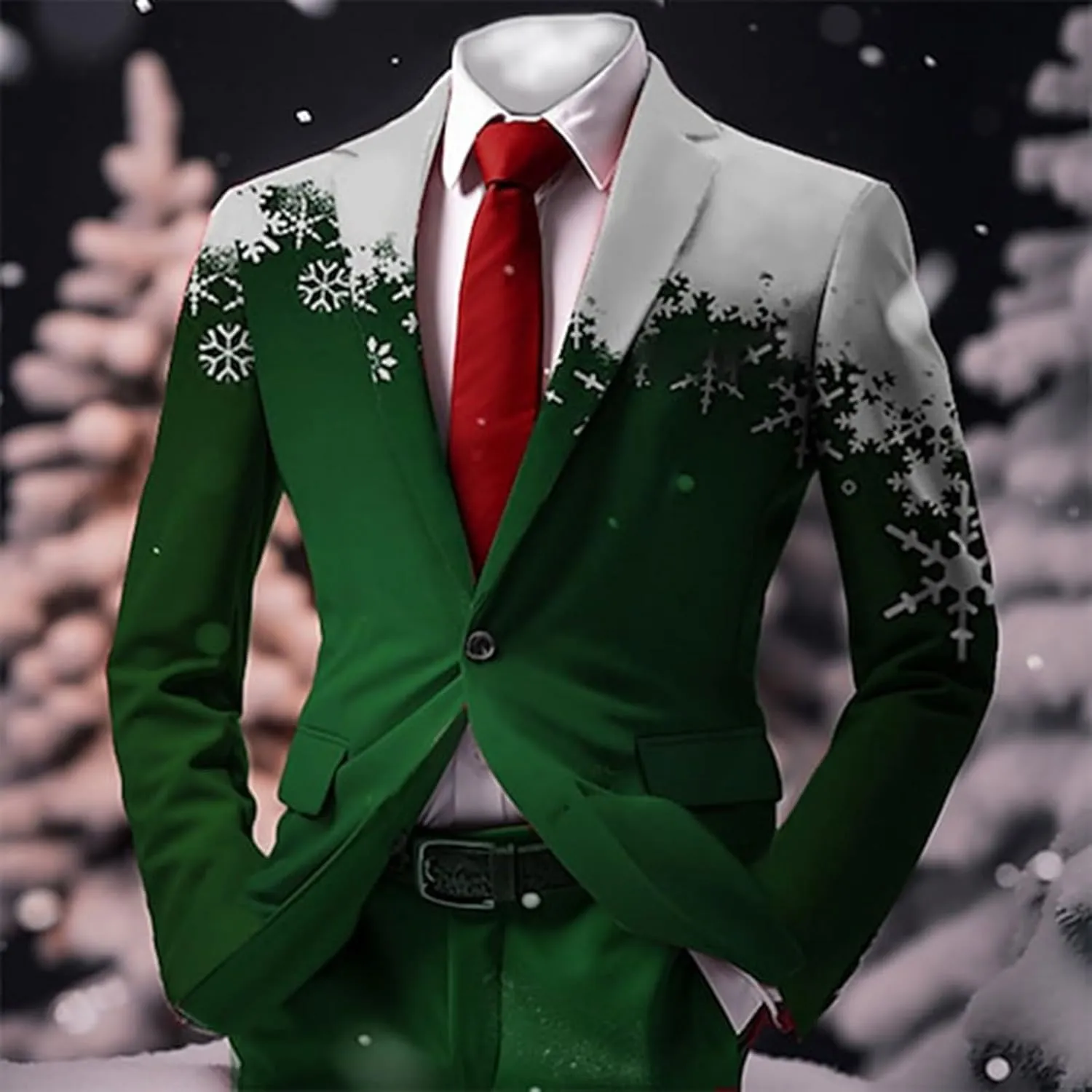 ZYXTIM Mens Floral Tuxedo Jacket Paisley Shawl Lapel Sequin Blazer Suit Dinner Party Prom Wedding Tuxedo Coat Suit Jacket